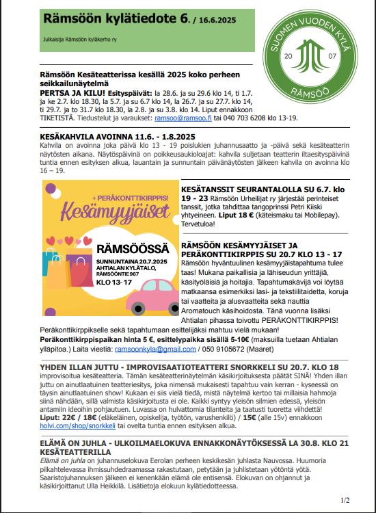 kylätiedote takasivu